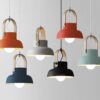 Narasho Scandi Jap Fusion Pendant Lamp-short semi-circular-colors