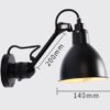 Pandani Long Arm Wall Lamp-Dimensions-Small Size