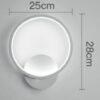 Preben Round Ring Wall Lamp-large-dimensions
