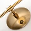 Ragnoku Yellow Copper Round Globe Wall Lamp-base-plate-closeup