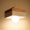 Ranusa Nordic Wood-top Pendant Lamp-white-lit-in the dark