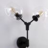 Roluudin Molecular Wall Lamp-black-unlit