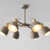 Svendsen Cheese and Biscuits Hanging Lamp - 6 head model, brown