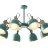 Svendsen Cheese and Biscuits Hanging Lamp - 8 head model, light-blue