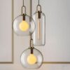 TORDIS U-loop Clear Glass Pendant Lamp-3 lamps combinations