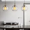 TORDIS U-loop Clear Glass Pendant Lamp-dining area lamps-long table