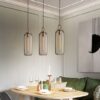 TORDIS U-loop Clear Glass Pendant Lamp-dining area lamps-tall jar