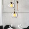 TORDIS U-loop Clear Glass Pendant Lamp-restaurant lightings