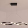 Twenkar Twister Modern Art Pendant Lamp-black-hanging