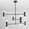 Vilroldo Crown Hanging Lamp-black-color-12-head model