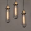 Vindican Long Cage Pendant Lamp-set of 3