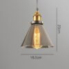 Wataru Glass Pendant Lamp-Model A triangular cone