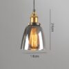 Wataru Glass Pendant Lamp-Model D tall cone