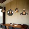 Wataru Glass Pendant Lamp-dining-lamps-set of 4 lamps