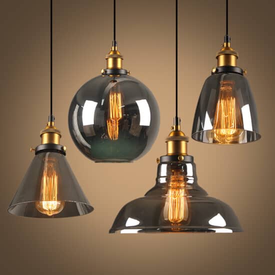 Wataru Glass Pendant Lamp-grey-tinted-glass