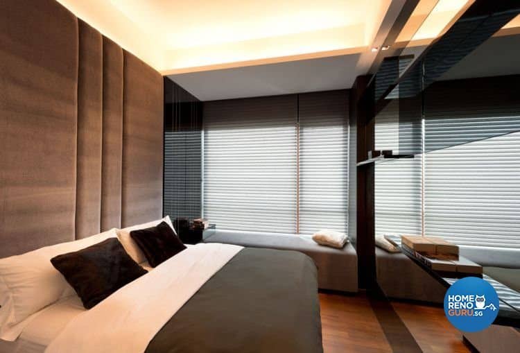 Low Light level at activity space and perimeter lighting are recommended for bedroom 
