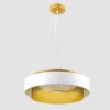 Sindora Slim Drum Pendant Lamp - white lit