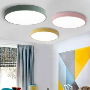 Colourful Slim Round Ceiling Lamp Entrance lights