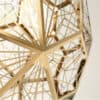 Eldone Modern Sophisticated Web Pendant Lamp Chic Gold