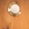 Glensooka Chipped Record Brass Wall Lamp