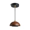 Kirstine Scandinavian Wood Dome Pendant Lamp