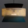 Kresten Rattan and Cloth Triple Tier Pendant Lamp