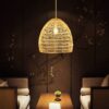 Rattan Dome Pendant Lamp Living Room lights