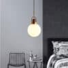 Top Glass Shade Pendant Lamp Bedroom lights