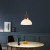 Top Glass Shade Pendant Lamp Reading Area Lamp