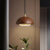 Wood Dome Pendant Lamp Scandinavian Lightings