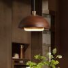 Wood Dome Pendant Lamp Scandinavian lights