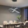 ÓLAFUR Circular Curved Lines Pendant Light