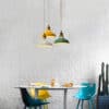 Metallic Chic Pot-Lid Pendant Lamp Kitchen lights