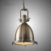 Norsannu Industrial Tall Bunker Pendant Lamp - antique bronze