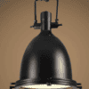 Norsannu Industrial Tall Bunker Pendant Lamp - black