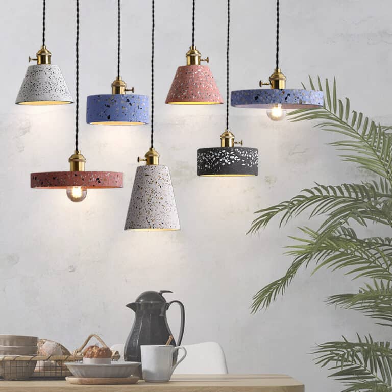 Esben Colourful Terrazzo Chic Pendant Light Photo Inspiration