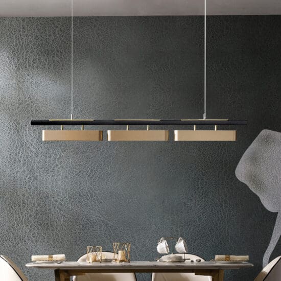 Hoveedo Modern Sleek Long Bar Pendant Lamp