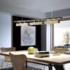 Hoveedo Modern Sleek Long Bar Pendant Lamp