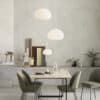 White Frosted Glass Pendant Light Restaurant lights