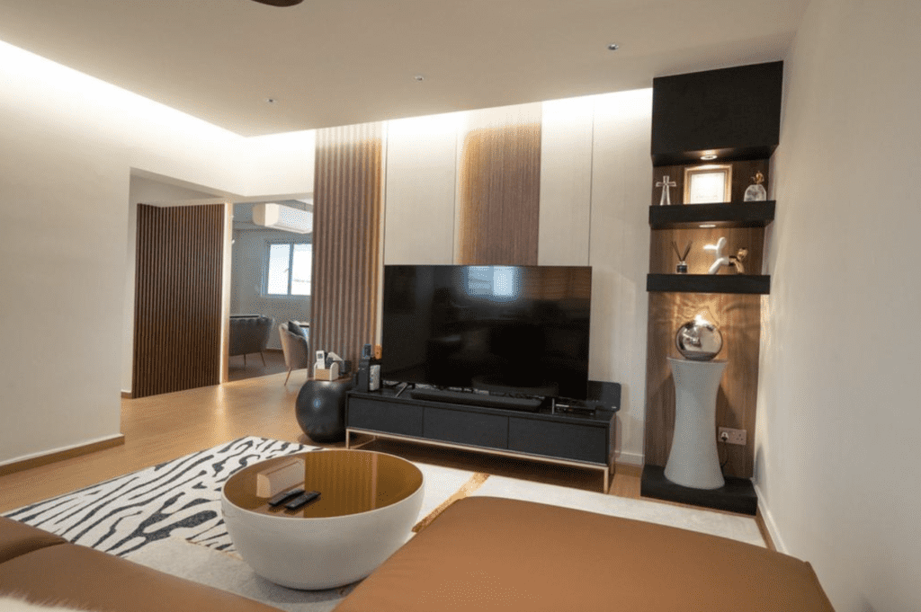 Photo inspiration: Accent Lighting In Elevated Apartment Living Rooms Reference: Ultimate Guide To Lighting Up Your Living Room