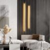 Bobanna Sleek Slim Band Wall Lamp dual gold