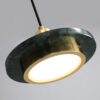 Freyja Marble Round Disk Pendant Light green bottom