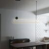 Hwiyursoo Oval Loop Pendant Lamp light for brick wall