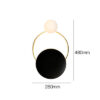 Persheen Modern Ring Wall Lamp dimensions