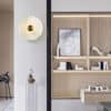 Gillis Marble Round Plate Wall Lamp wardrobe wall decor