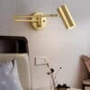 Hurquano Adjustable Twin Arm Wall Lamp bedside reading light
