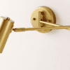 Hurquano Adjustable Twin Arm Wall Lamp gold