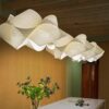 Jonasda Wooden Skin Creative Flower Pendant Lamp long island lighting