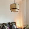 Kresteda Rattan Dual Layer Pendant Lamp cosy spot light