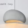 Luddega EggShell Shape Pendant Lamp-model B - grey